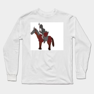 Formidable knight on a horse Long Sleeve T-Shirt